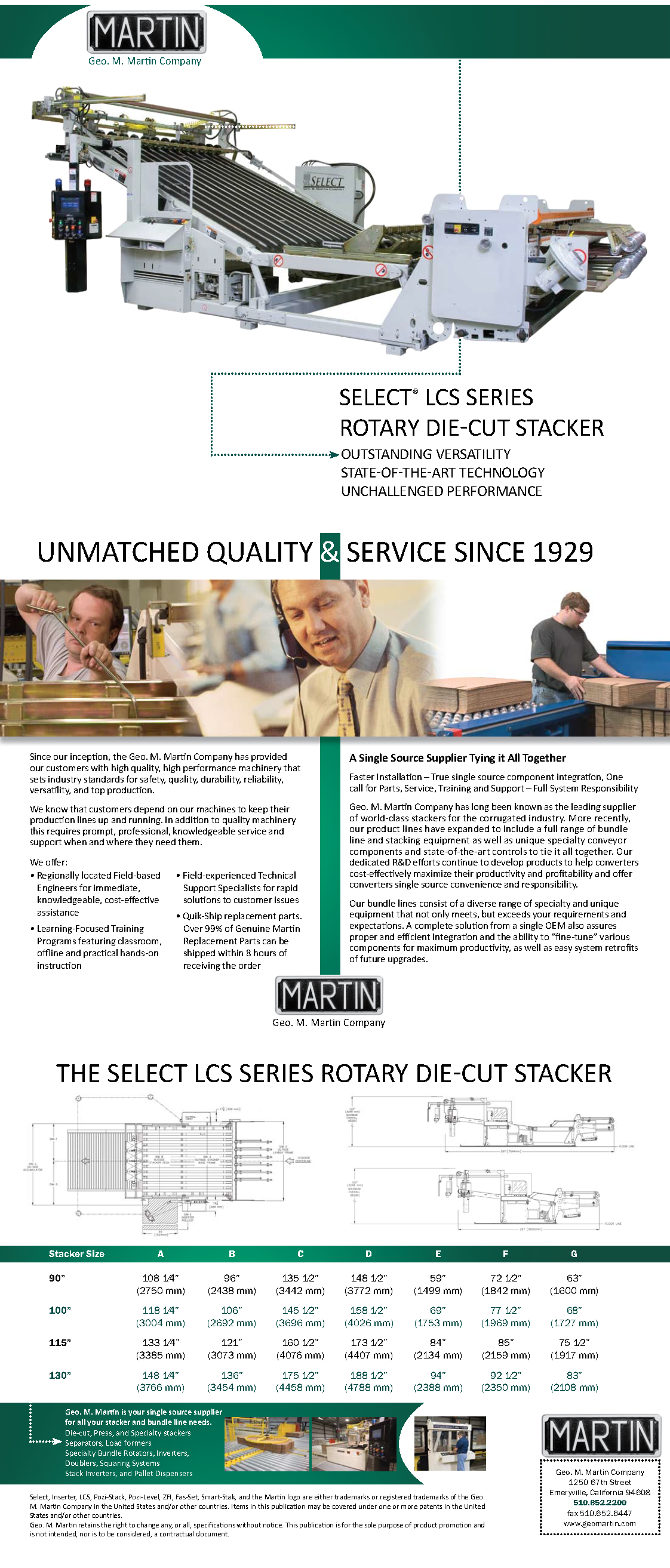 Learn more about the Select LCS Rotary Die Cutter Stacker in the Geo. M. Martin brochure!